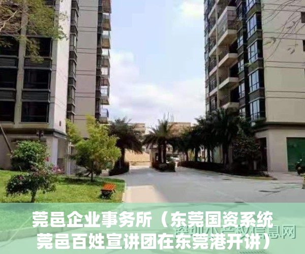 莞邑企业事务所（东莞国资系统莞邑百姓宣讲团在东莞港开讲）