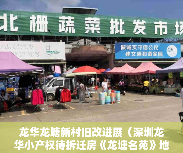 龙华龙塘新村旧改进展（深圳龙华小产权待拆迁房《龙塘名苑》地铁4号线号线上塘地铁口350米农民房 原始户型历史遗留两证一书宅基地 一房两房三房带装修出售）