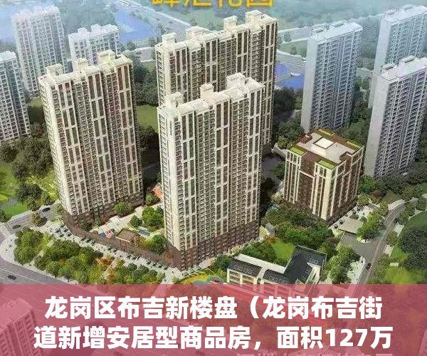 龙岗区布吉新楼盘（龙岗布吉街道新增安居型商品房，面积127万平方米！还有深圳同时批准的6个保障房项目）