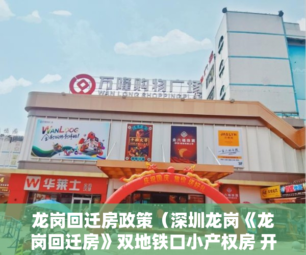 龙岗回迁房政策（深圳龙岗《龙岗回迁房》双地铁口小产权房 开发商签约单价22800元买红本房）