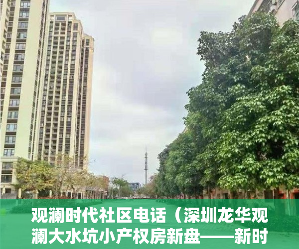 观澜时代社区电话（深圳龙华观澜大水坑小产权房新盘——新时代名座）