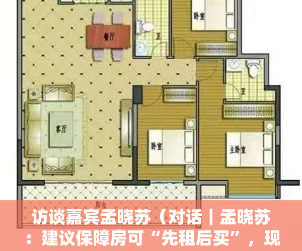 访谈嘉宾孟晓苏（对话｜孟晓苏：建议保障房可“先租后买”，现房销售与预售制共存）