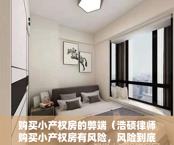 购买小产权房的弊端（浩硕律师购买小产权房有风险，风险到底在哪呢）