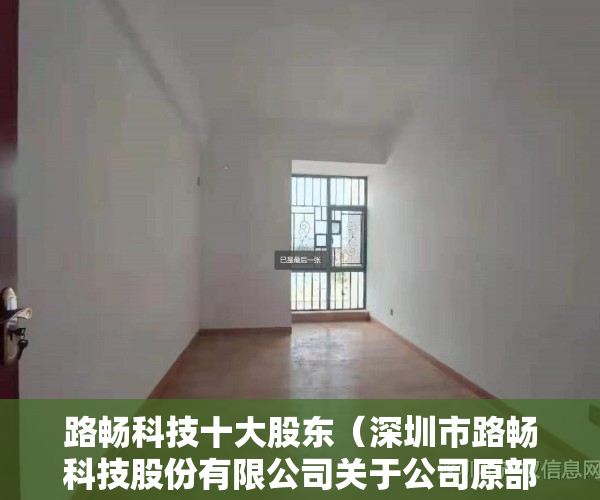 路畅科技十大股东（深圳市路畅科技股份有限公司关于公司原部分董监高减持股份的进展公告）
