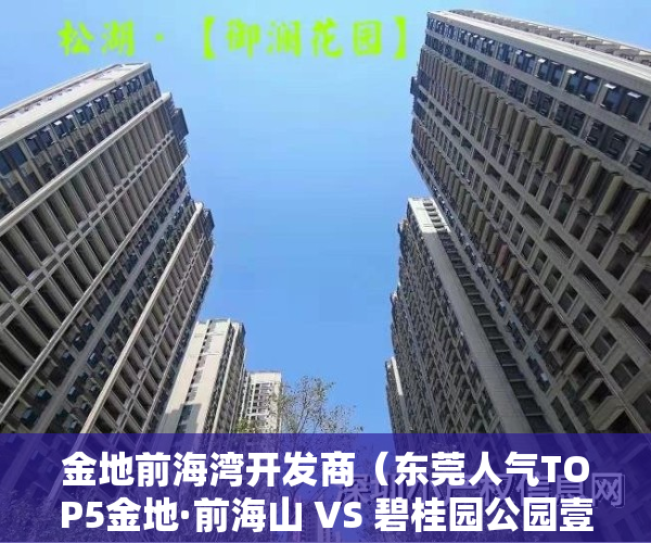 金地前海湾开发商（东莞人气TOP5金地·前海山 VS 碧桂园公园壹号）