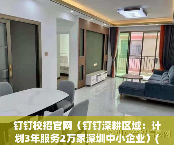 钉钉校招官网（钉钉深耕区域：计划3年服务2万家深圳中小企业）(钉钉社招)