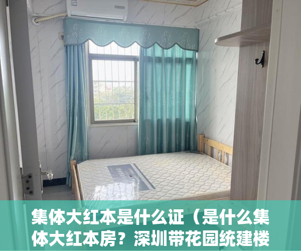 集体大红本是什么证（是什么集体大红本房？深圳带花园统建楼的集体大红本房能否入手？）