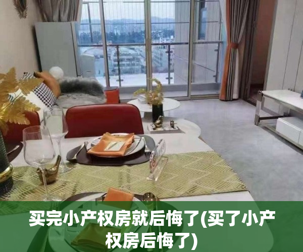 买完小产权房就后悔了(买了小产权房后悔了)