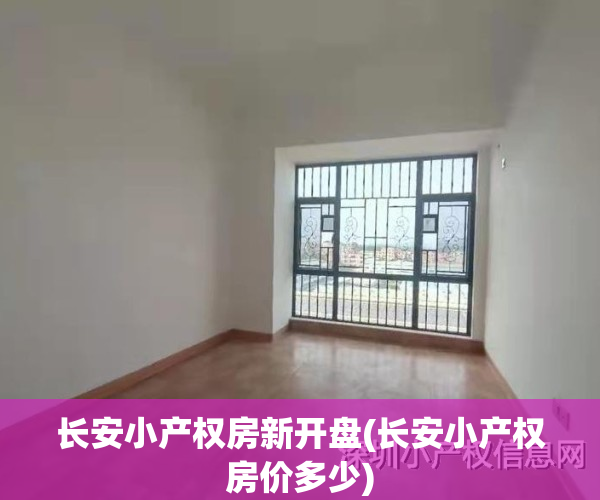 长安小产权房新开盘(长安小产权房价多少)