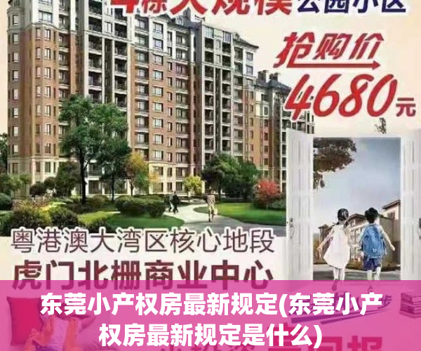 东莞小产权房最新规定(东莞小产权房最新规定是什么)