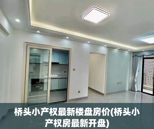 桥头小产权最新楼盘房价(桥头小产权房最新开盘)