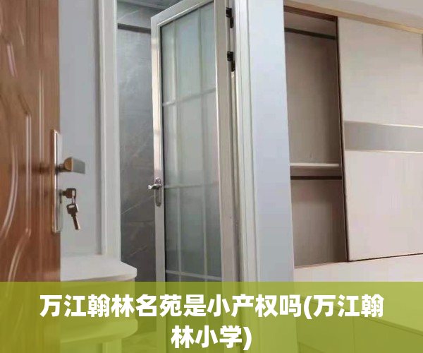 万江翰林名苑是小产权吗(万江翰林小学)