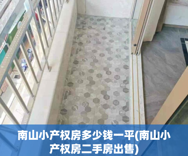 南山小产权房多少钱一平(南山小产权房二手房出售)