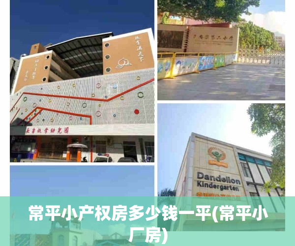 常平小产权房多少钱一平(常平小厂房)