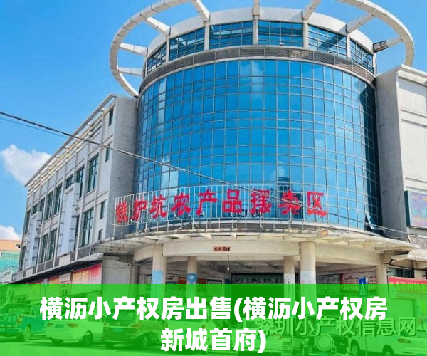 横沥小产权房出售(横沥小产权房新城首府)