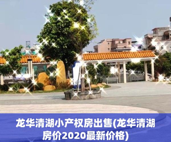 龙华清湖小产权房出售(龙华清湖房价2020最新价格)
