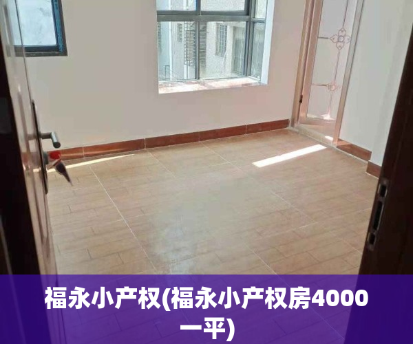 福永小产权(福永小产权房4000一平)