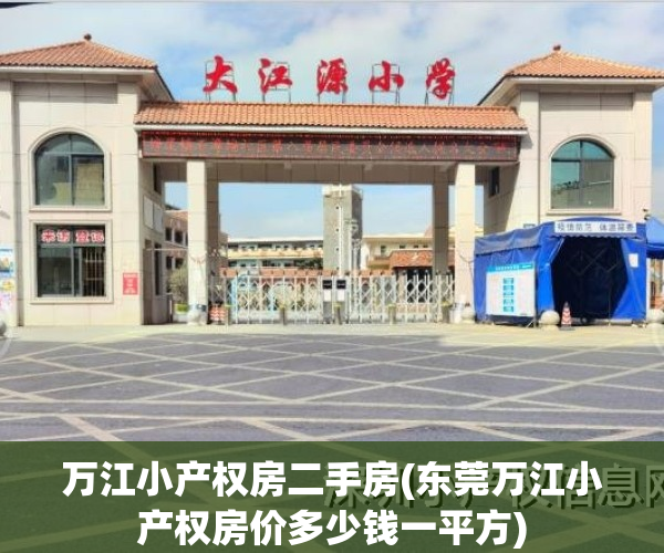 万江小产权房二手房(东莞万江小产权房价多少钱一平方)