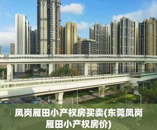 凤岗雁田小产权房买卖(东莞凤岗雁田小产权房价)