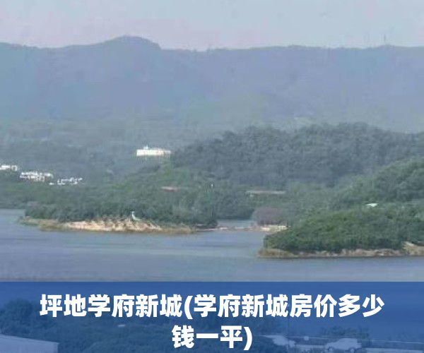坪地学府新城(学府新城房价多少钱一平)
