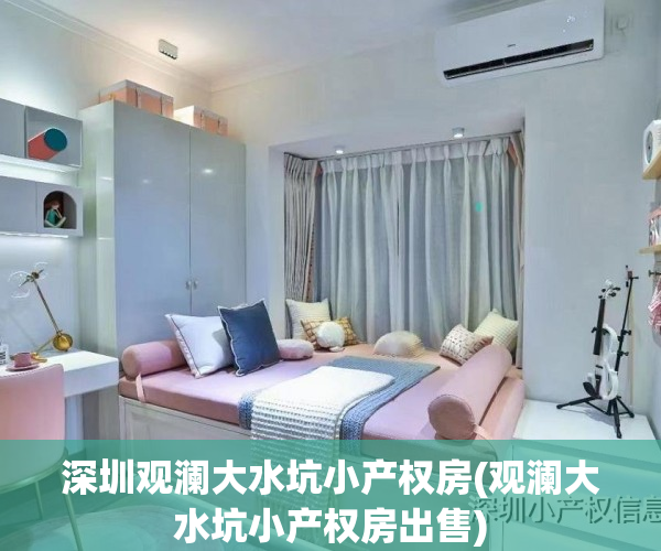 深圳观澜大水坑小产权房(观澜大水坑小产权房出售)