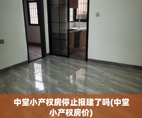 中堂小产权房停止报建了吗(中堂小产权房价)