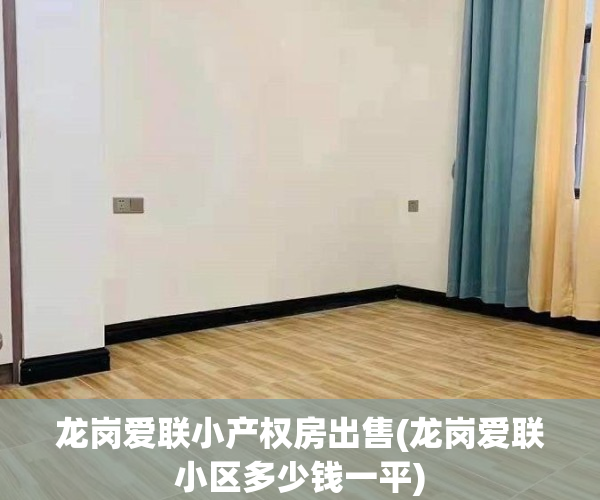 龙岗爱联小产权房出售(龙岗爱联小区多少钱一平)