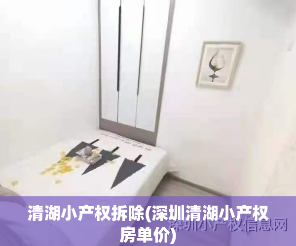 清湖小产权拆除(深圳清湖小产权房单价)