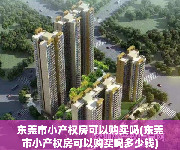 东莞市小产权房可以购买吗(东莞市小产权房可以购买吗多少钱)