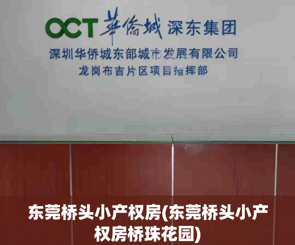 东莞桥头小产权房(东莞桥头小产权房桥珠花园)