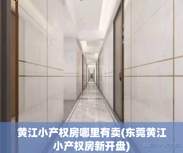 黄江小产权房哪里有卖(东莞黄江小产权房新开盘)