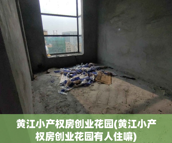 黄江小产权房创业花园(黄江小产权房创业花园有人住嘛)