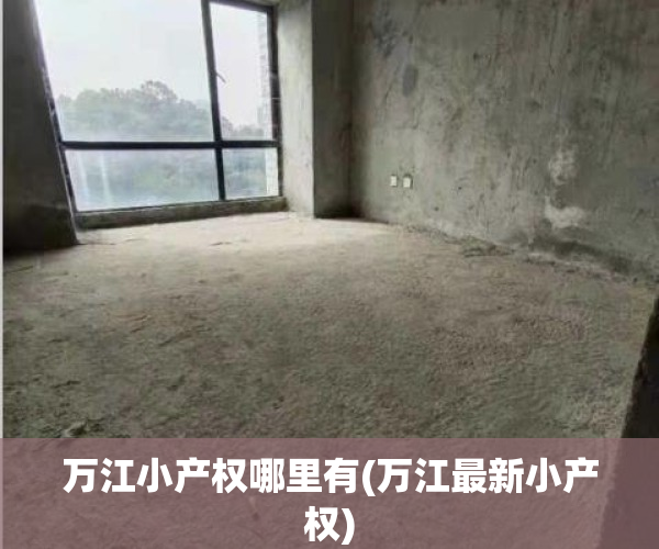 万江小产权哪里有(万江最新小产权)