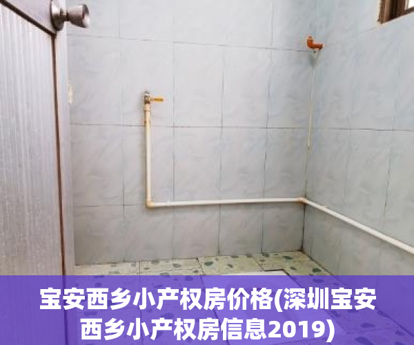 宝安西乡小产权房价格(深圳宝安西乡小产权房信息2019)