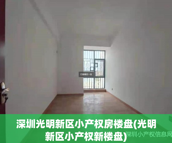 深圳光明新区小产权房楼盘(光明新区小产权新楼盘)