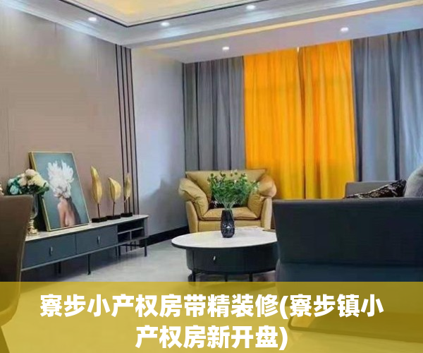 寮步小产权房带精装修(寮步镇小产权房新开盘)