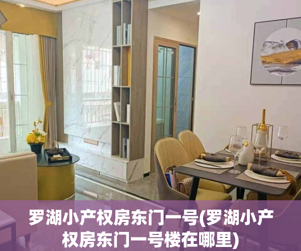 罗湖小产权房东门一号(罗湖小产权房东门一号楼在哪里)