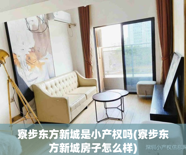 寮步东方新城是小产权吗(寮步东方新城房子怎么样)