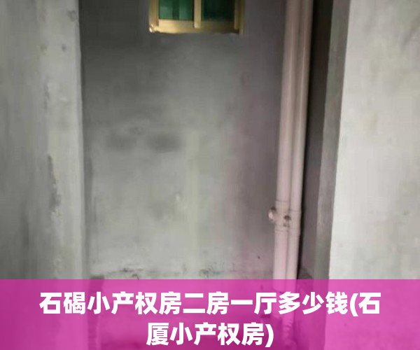 石碣小产权房二房一厅多少钱(石厦小产权房)