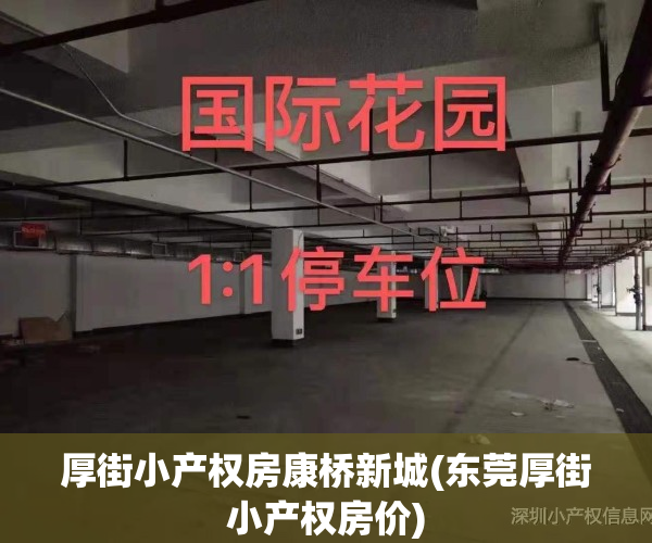 厚街小产权房康桥新城(东莞厚街小产权房价)