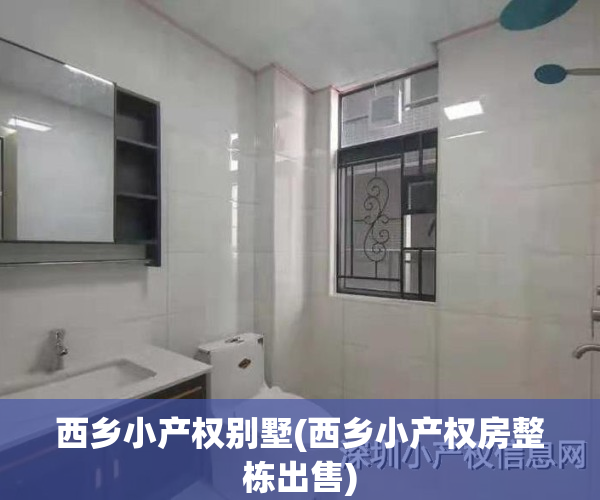 西乡小产权别墅(西乡小产权房整栋出售)