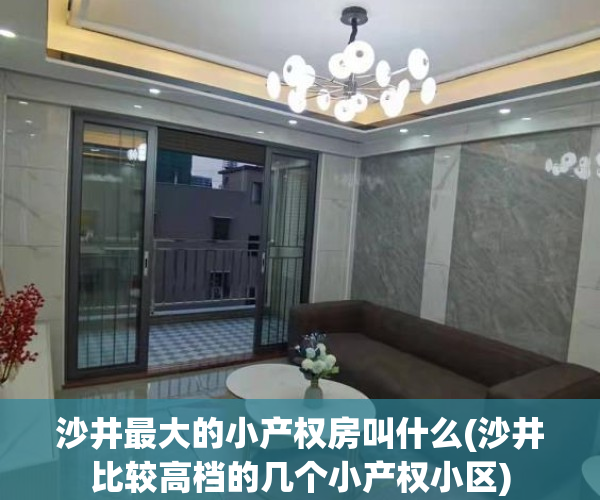 沙井最大的小产权房叫什么(沙井比较高档的几个小产权小区)