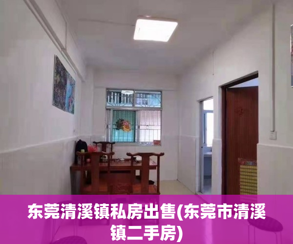 东莞清溪镇私房出售(东莞市清溪镇二手房)