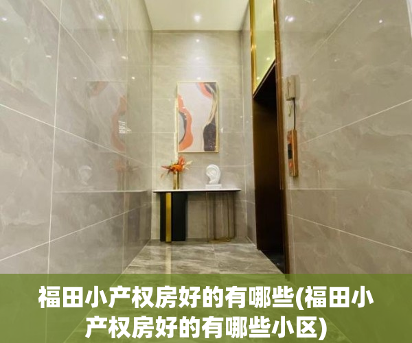 福田小产权房好的有哪些(福田小产权房好的有哪些小区)