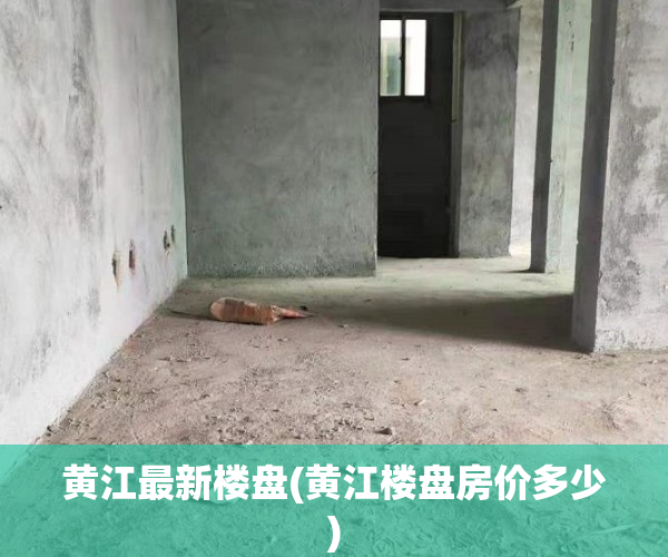 黄江最新楼盘(黄江楼盘房价多少)