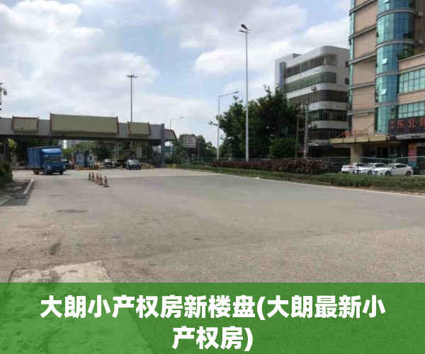大朗小产权房新楼盘(大朗最新小产权房)