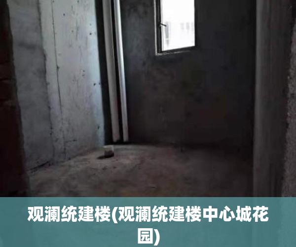 观澜统建楼(观澜统建楼中心城花园)
