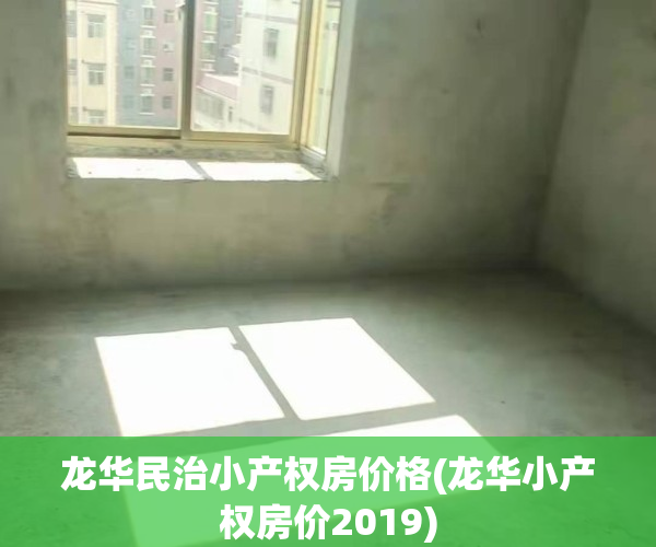 龙华民治小产权房价格(龙华小产权房价2019)
