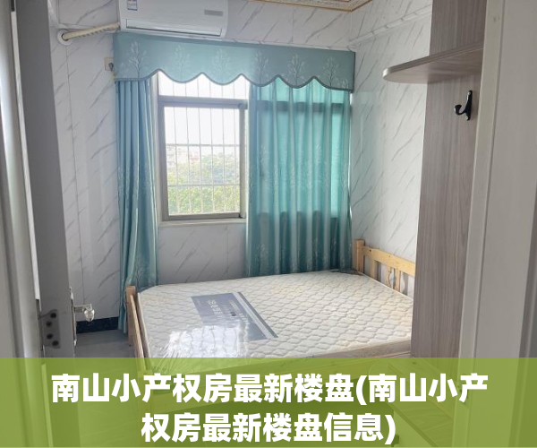 南山小产权房最新楼盘(南山小产权房最新楼盘信息)