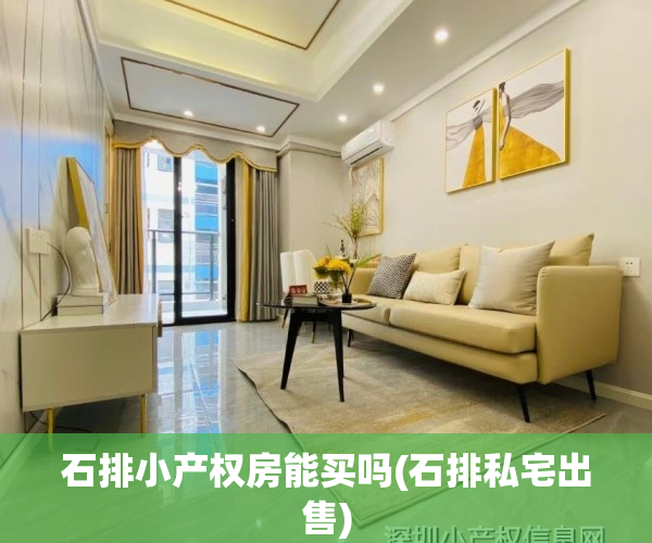石排小产权房能买吗(石排私宅出售)